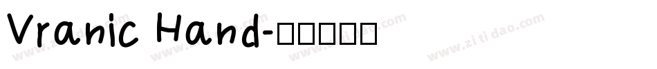 Vranic Hand字体转换